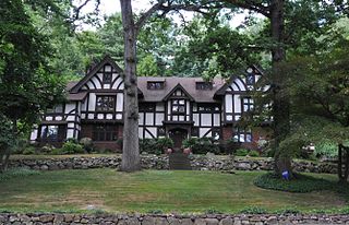 BUILT IN 1902 AND FEATURED IN “SCIENTIFIC AMERICAN”; TUDOR REVIVAL ELIZABETHAN MANOR HOUSE